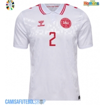 Camisa de time de futebol Dinamarca Joachim Andersen #2 Replicas 2º Equipamento Europeu 2024 Manga Curta